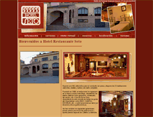 Tablet Screenshot of hotelrestauranteseto.com